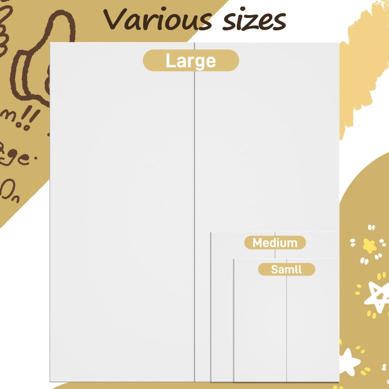 PSHVYM 4 Pcs Small Trifold Poster Board  21.5 x 14 inches Poster Board with Double Sided Tapes and Cardboard  Corrugated Presentation/Display Board for School Project  Science Fair  Business - Image 2